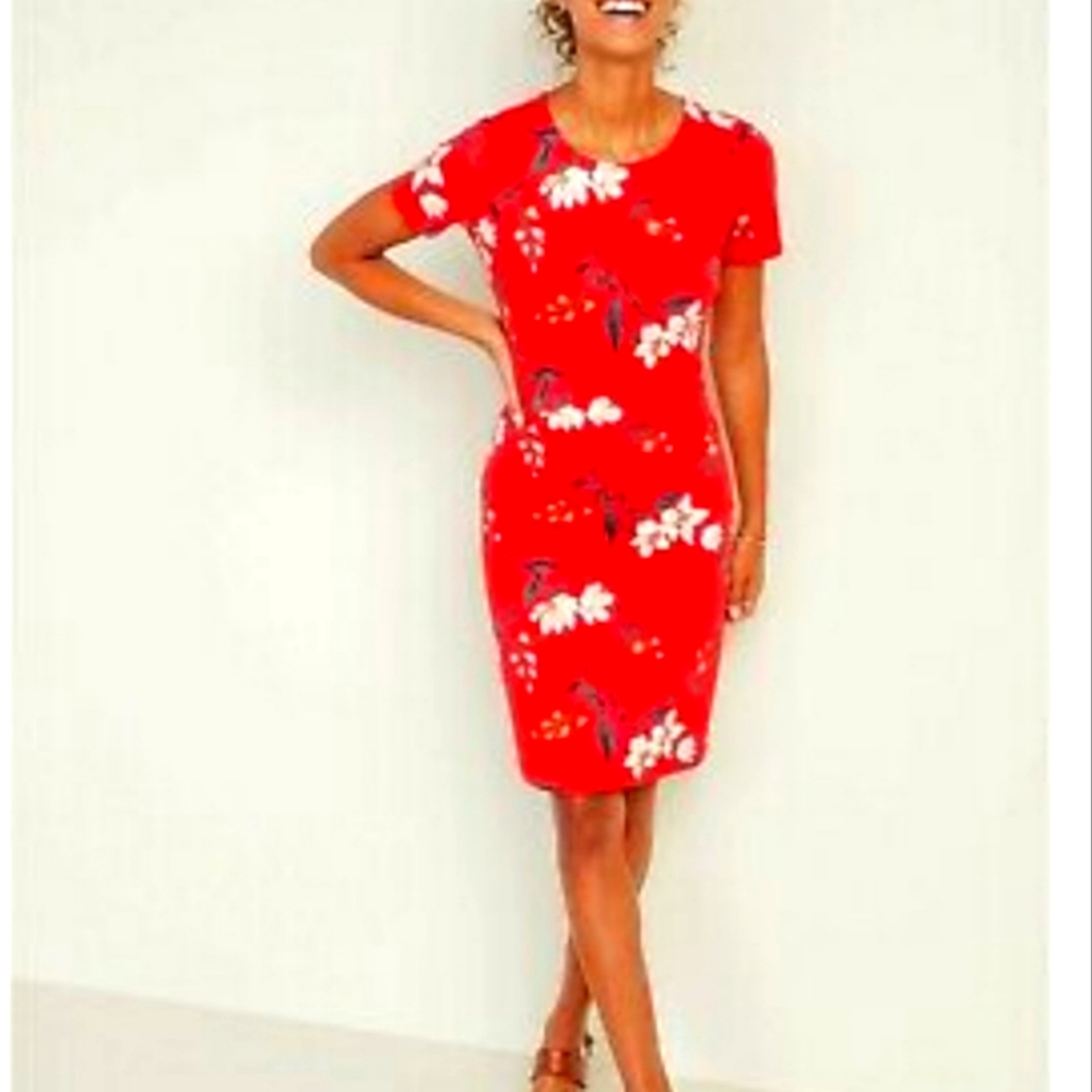 Old Navy Floral Ponte sheath dress